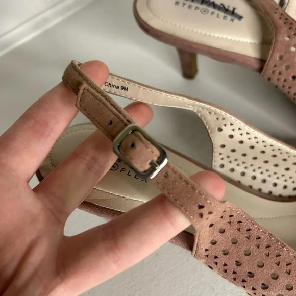 Alfani Step N Flex Babbsy Pointed Toe Slingback Pumps Soft Rose/Beige - Size 9M - Picture 3 of 7